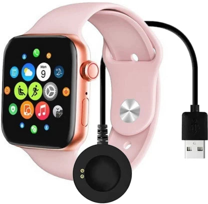 FocusFit T500 Pro Bundle Smartwatch  (Pink Strap, L)