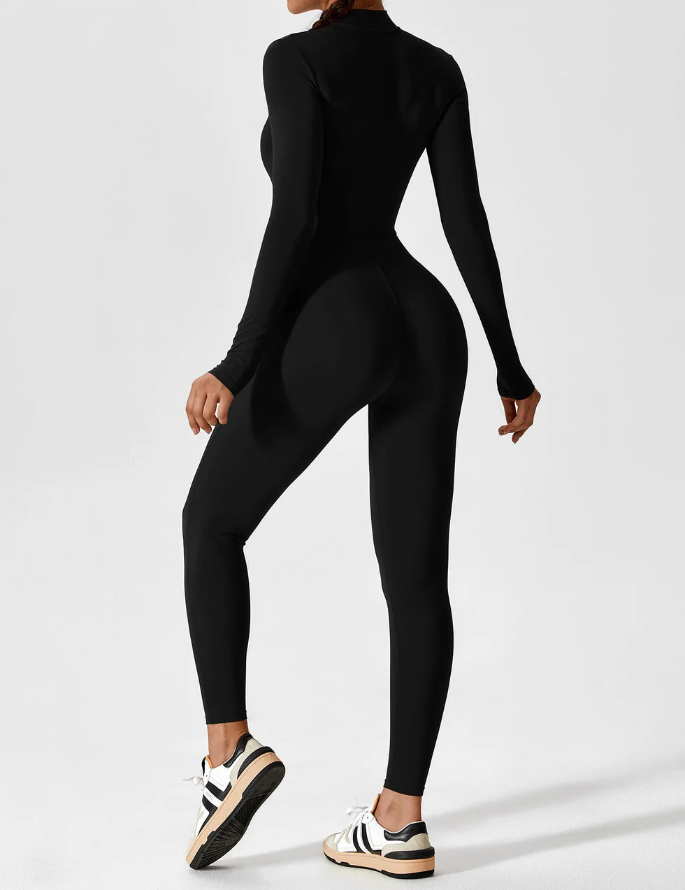 Yeoreo Long Sleeve Zipper Jumpsuit